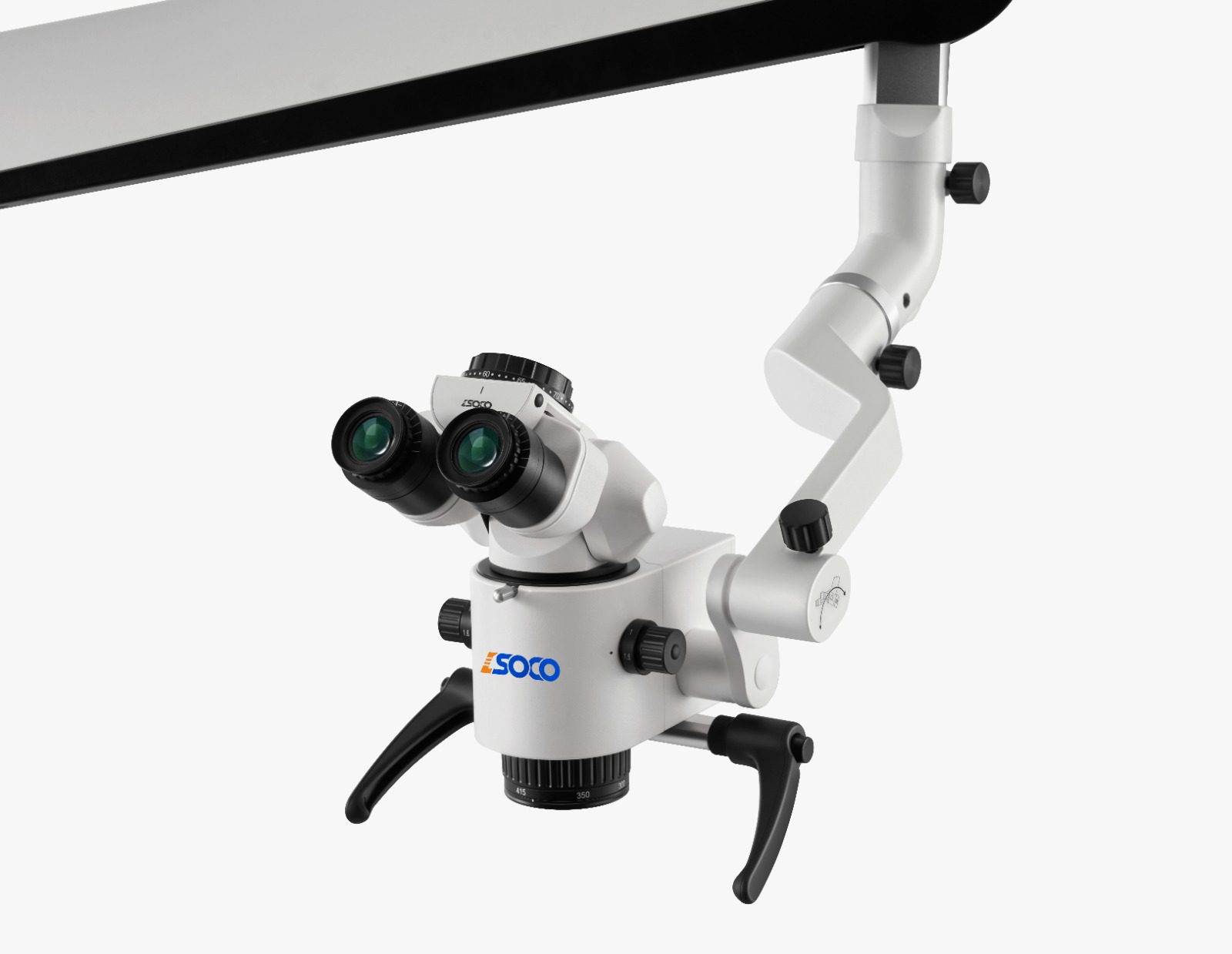 scm600ul_1 SOCO SCM600UL Dentalmikroskop – Detailansicht Kopf mit Binokulartubus