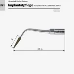 VRN IM1 Ultraschall‑Scaler Spitze – Implantatpflege, sub‑ und supragingival, kompatibel mit Woodpecker® & EMS®