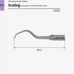 VRN P15 Ultraschall‑Scaler Spitze – Parodontal, hakenförmig, kompatibel mit Woodpecker® & EMS®